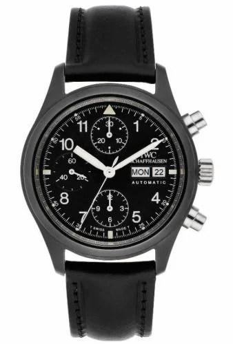 IWC Pilot's Watch Chronograph Ceramic / Italian / Strap IW3705-02 (IW370502)